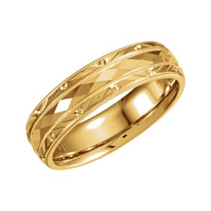 C14-Comfort-Fit Band-14kt Yellow