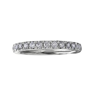 14kt white gold with diamonds